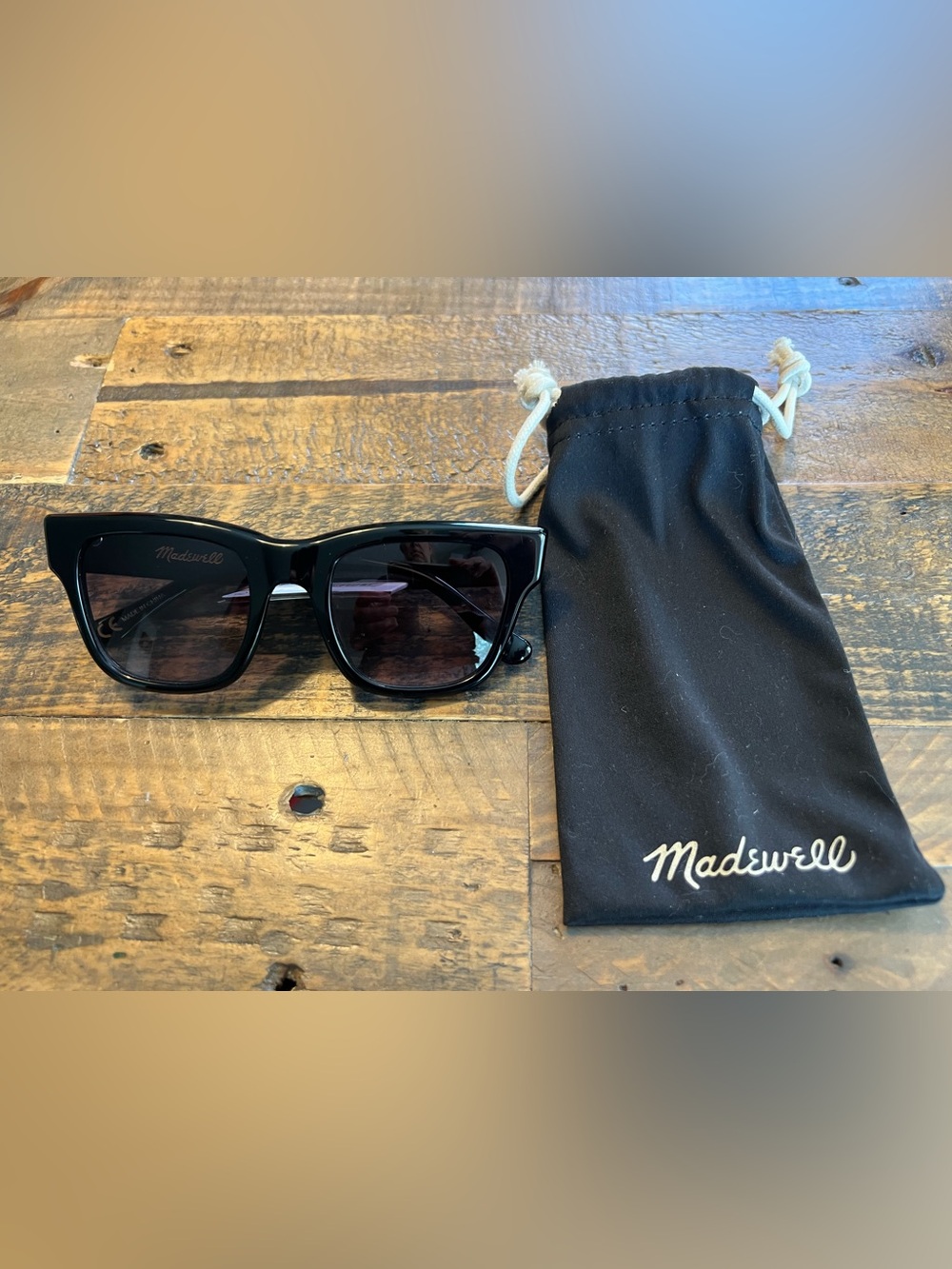 Madewell Oversized Chunky Black Glasses New